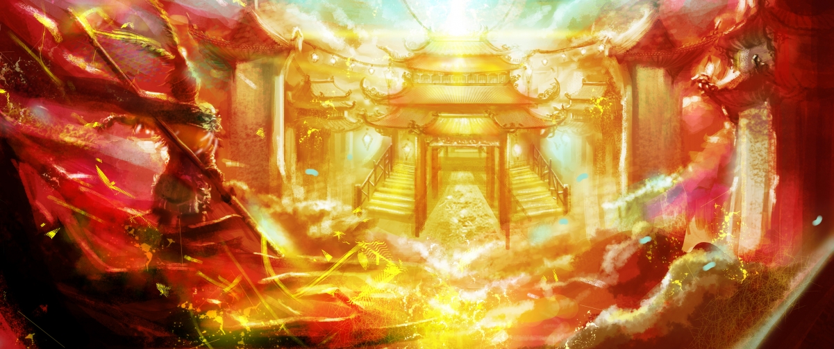 大圣归来4K带鱼屏壁纸，3440x1440高清影视图片，一键下载