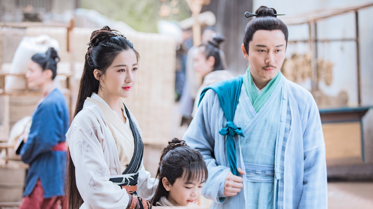 2019版《倚天屠龙记》，小无忌、殷素素、张翠山角色剧照，4K超高清壁纸下载（3840x2160）