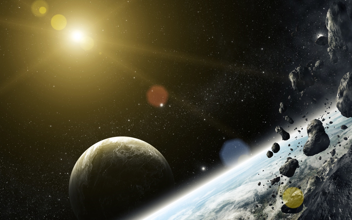 地球陨石星星空间之美，高清星空5K壁纸与4K风景图片，5120x3200分辨率，免费下载
