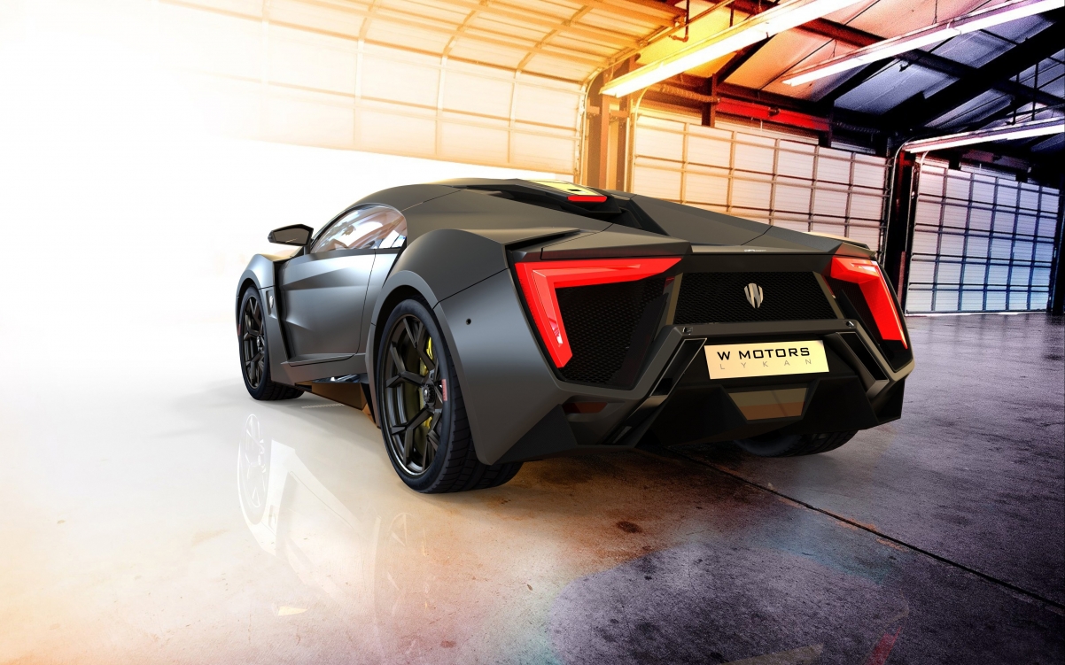 尊享高清壁纸，炫酷黑色Lykan Hypersport跑车，4K画质，3840x2400超清下载
