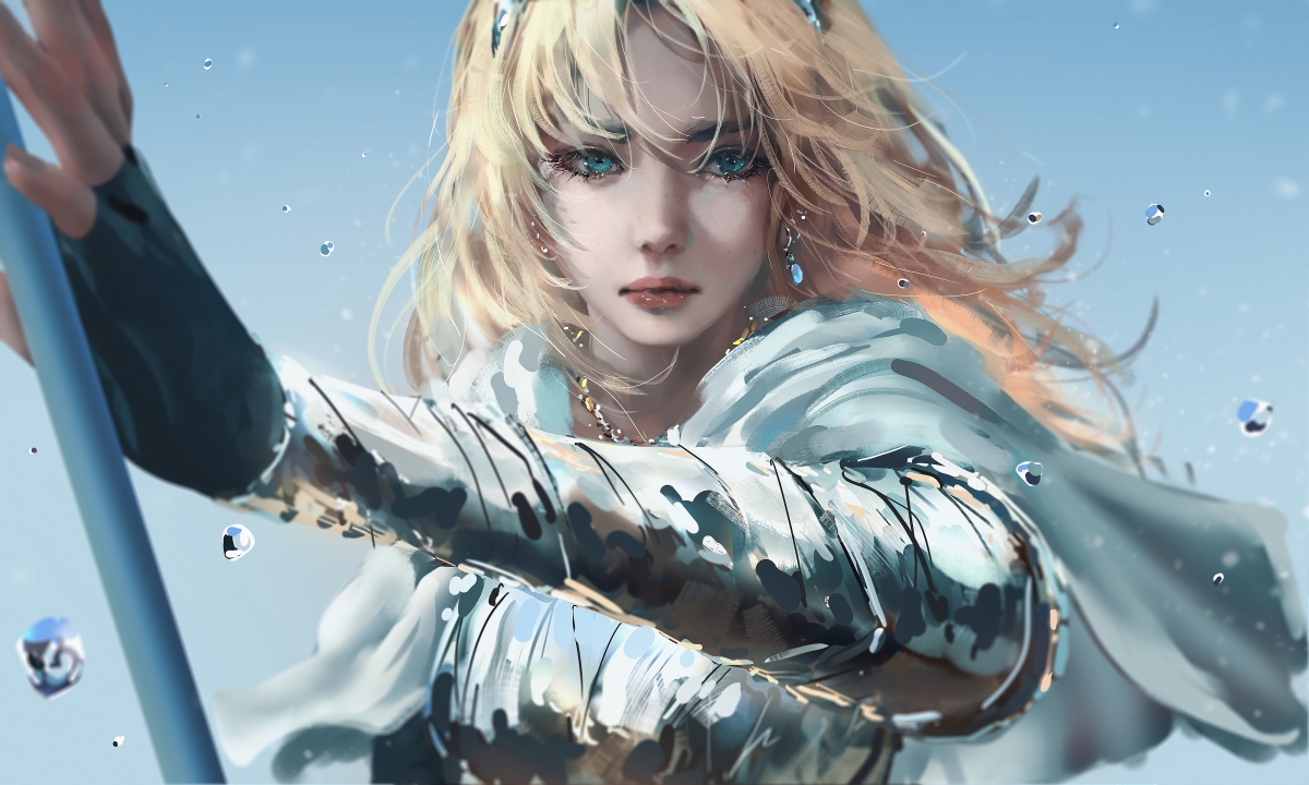 美女骑士厚涂唯美，4K高清动漫壁纸，超清4000x2400分辨率，畅享下载！