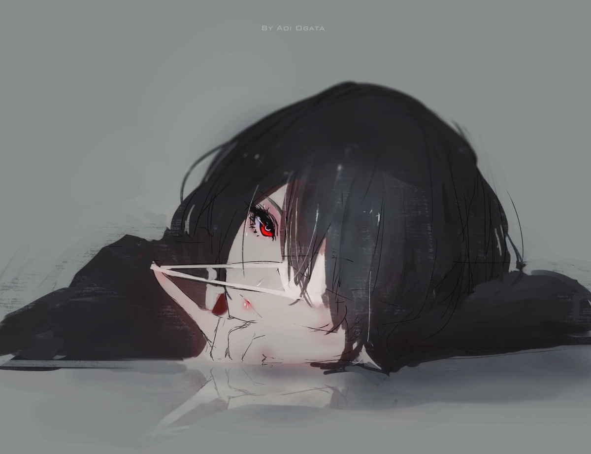 见崎鸣绝美插图，4K高清动漫壁纸，4300x3300超高清下载