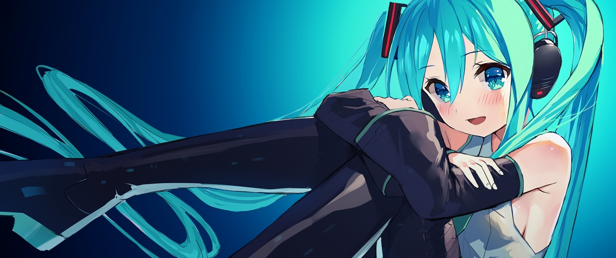 初音未来4K超高清动漫壁纸，3440x1440分辨率，精美图片一键下载