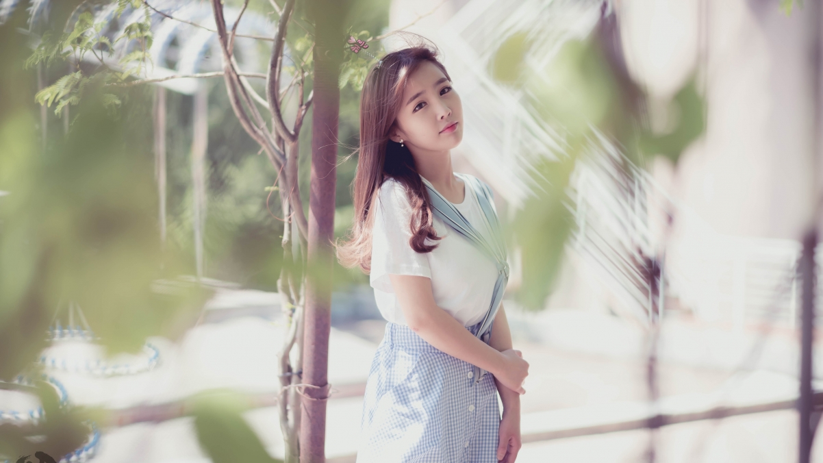 清纯校园美女4K超清壁纸，高清3840x2160图片下载