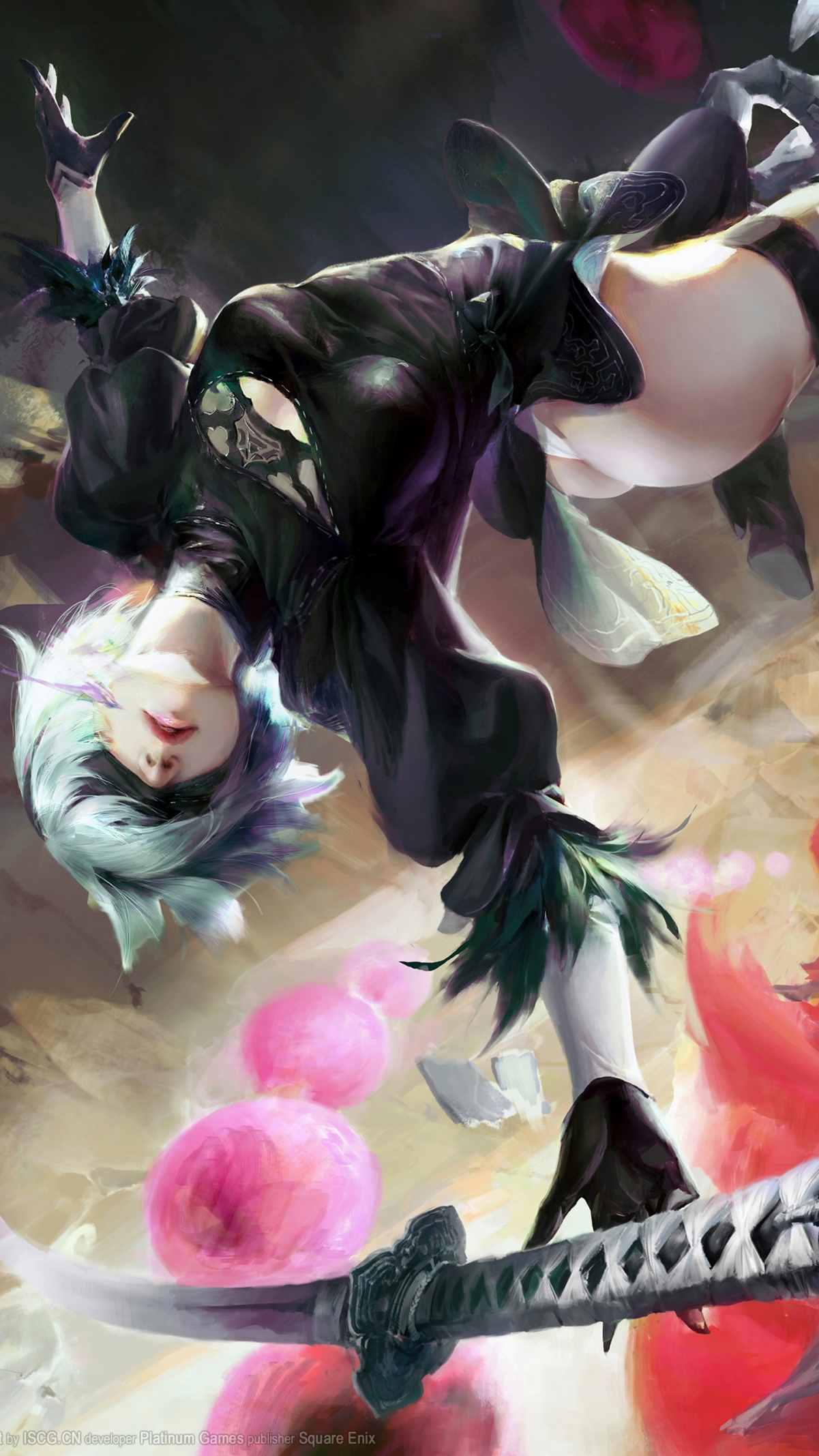 尼尔机械纪元4K竖屏手机壁纸，高清1440x2560，免费下载