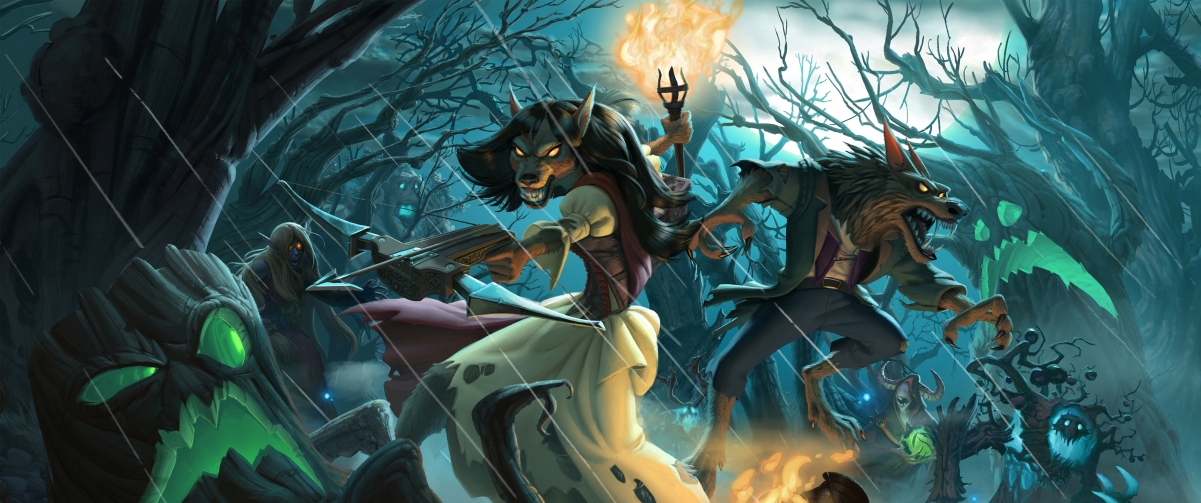 炉石传说，Warcraft英雄之巫木森林 4K超高清3440x1440壁纸下载