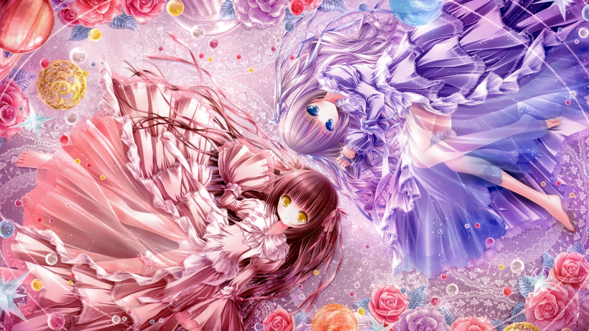 白夜茶会萝莉盛宴，绝美4K动漫壁纸，超清3840x2160，一键下载