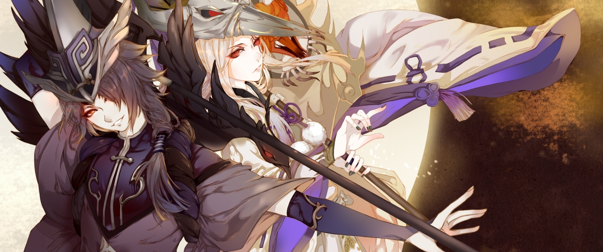 阴阳师女角色插画，绝美4K动漫壁纸，3440x1440高清下载