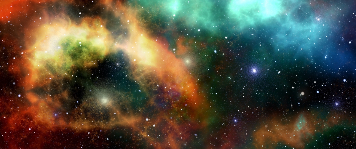 宇宙星系星空绝美风光，3440x1440 4K高清壁纸下载
