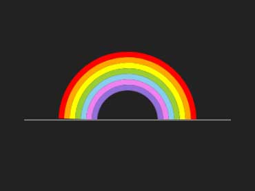 纯css3彩虹弹性加载动画特效