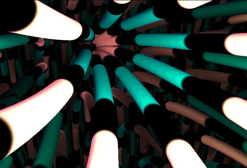 html5 3D科幻电缆穿越动画特效