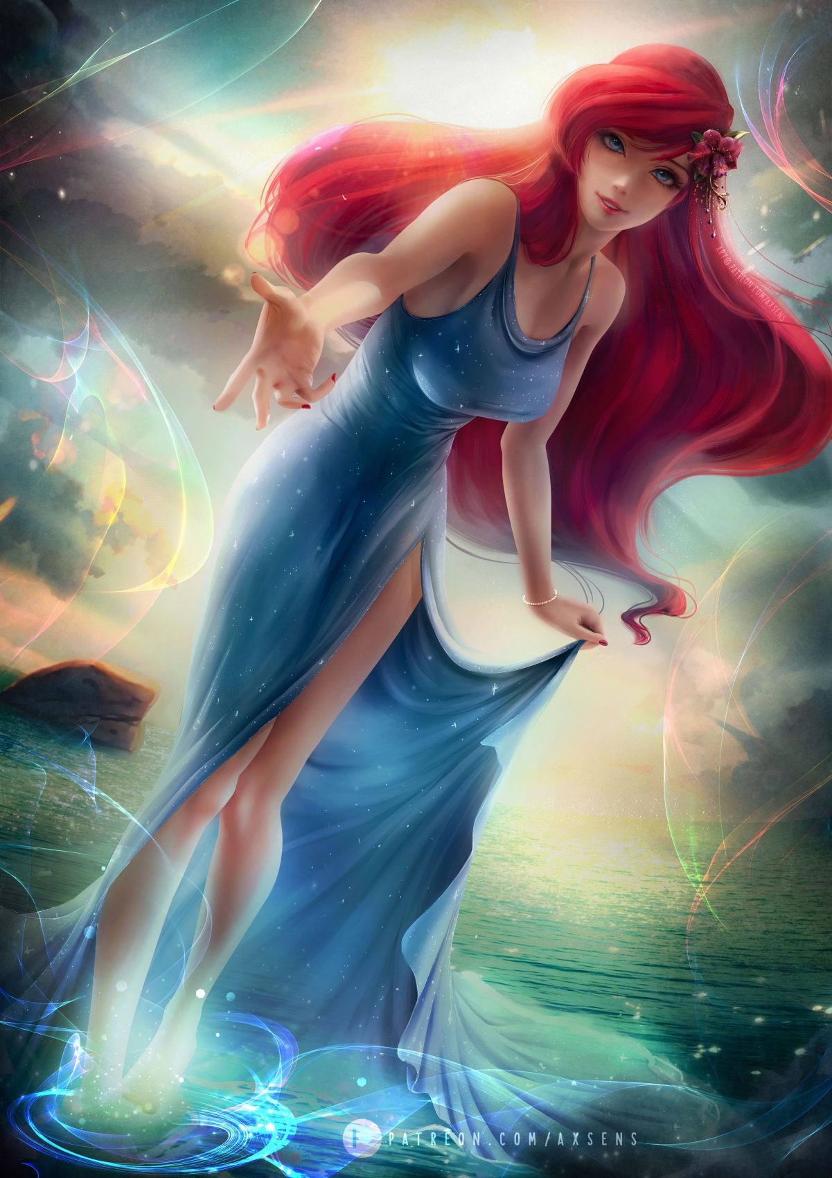 迪士尼美人鱼绝美竖屏4K手机壁纸，全屏高清美女图片，2826x4000分辨率，一键下载！