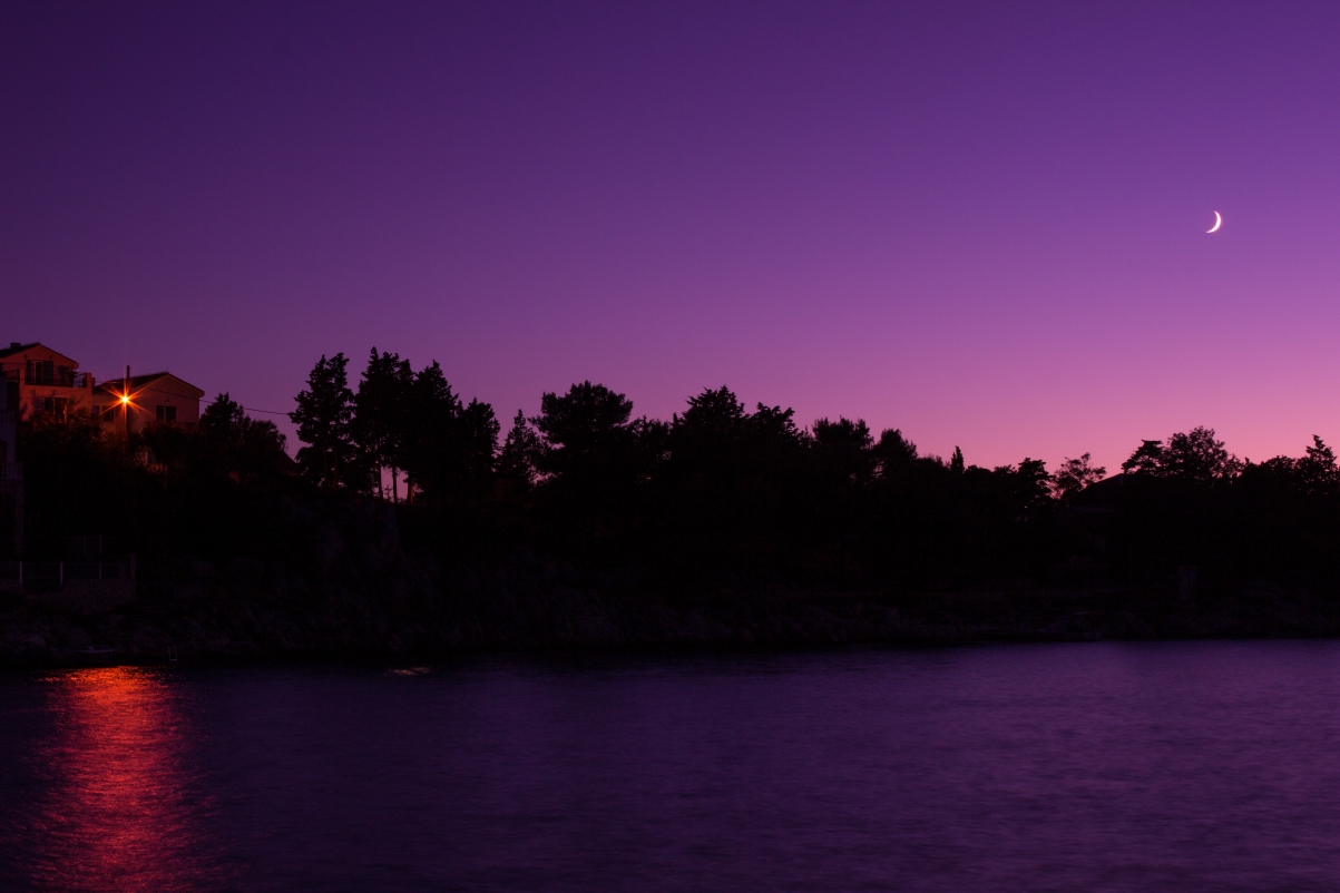 夜晚星空美景，高清月亮壁纸，5K/4K超清画质，5184x3456分辨率，尽享夜空魅力