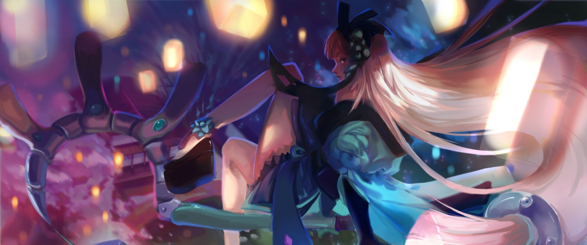 青行灯绝美壁纸，阴阳师4K高清动漫图片，3440x1440分辨率，一键下载
