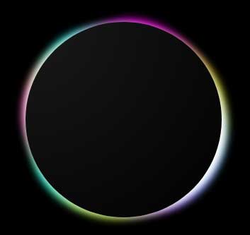 css3黑色光环动画特效