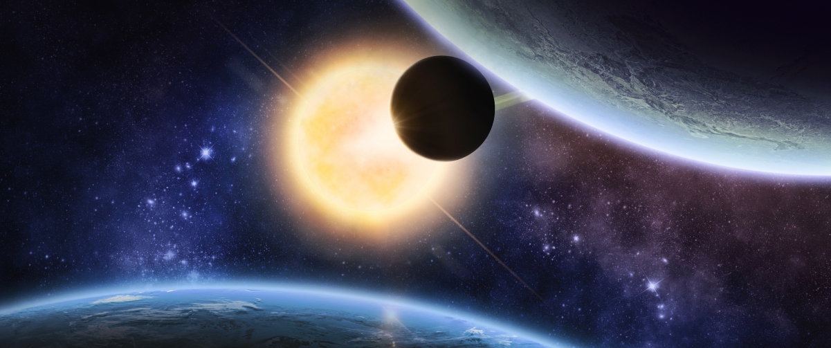绝美太空星球4K风景壁纸，3440x1440超清分辨率，一键下载！