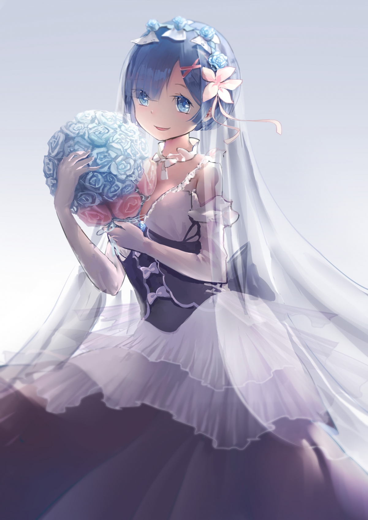 蕾姆绝美婚纱壁纸，4K超清手机专属，1488x2104高清下载