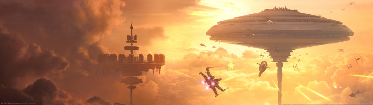 《星球大战，Battlefront Bespin》4K高清壁纸，3840x1080游戏图片免费下载