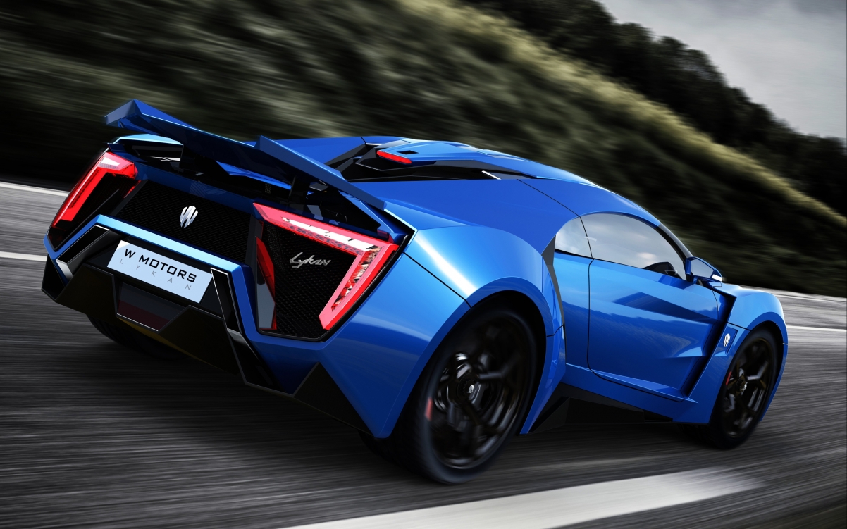 蓝色Lykan Hypersport超跑4K高清壁纸，3840x2400分辨率，一键下载