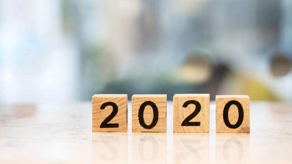 2020新款4K高清壁纸，简约数字风格，3840x2160分辨率免费下载