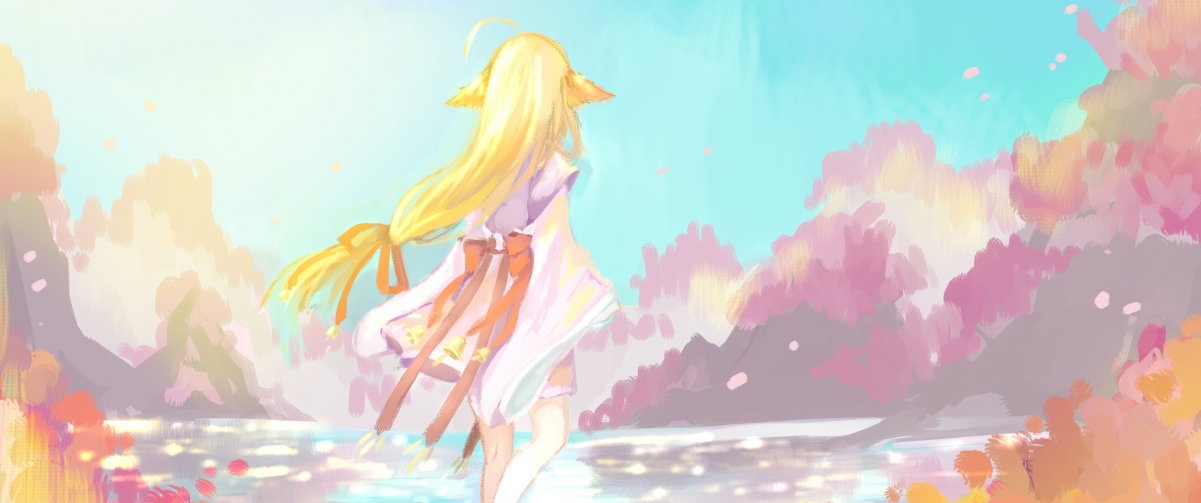 狐妖小红娘，涂山红红绝美壁纸，4K高清3440x1440动漫图片，一键下载