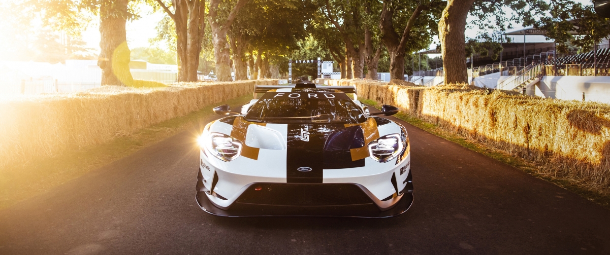 2019 Ford GT MK II 高清赛车壁纸，4K画质，3440x1440分辨率，免费下载