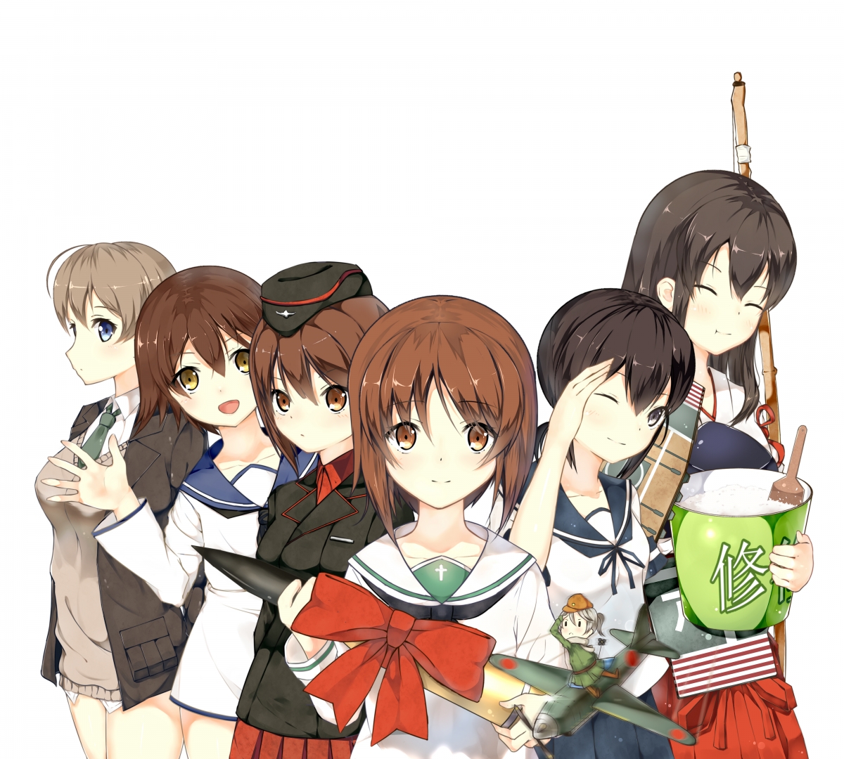 二次元动漫女神4K超清壁纸，海陆空主题，精美可爱，4000x3600分辨率，免费下载