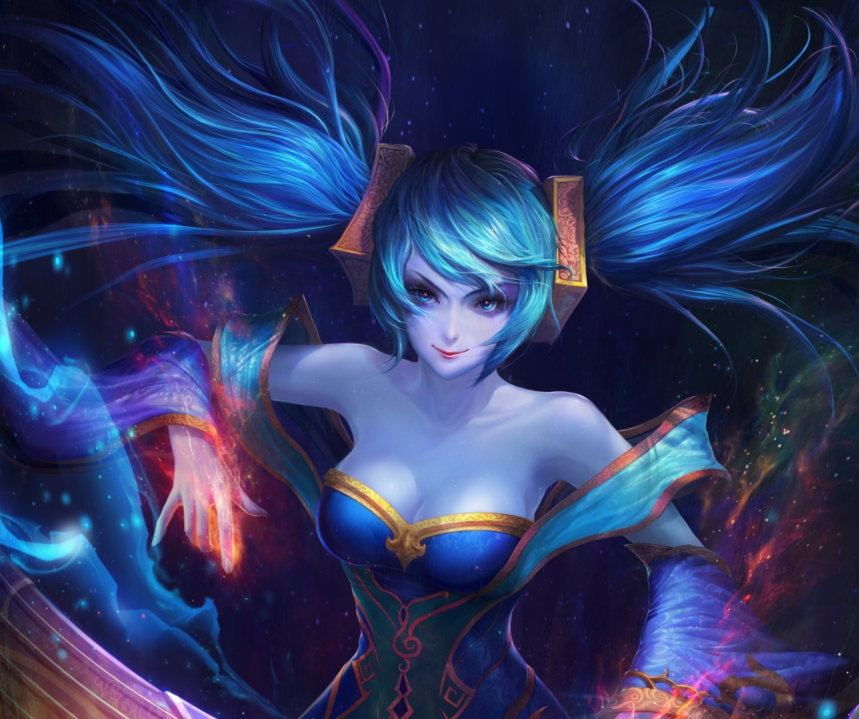 LOL英雄联盟，Sona绝美皮肤原画，4K超清壁纸，高清大图下载