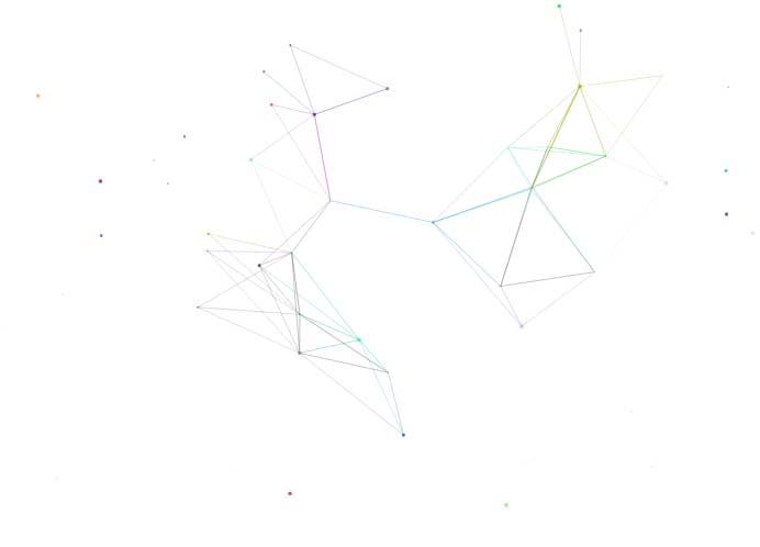 透明的全屏粒子光标动效