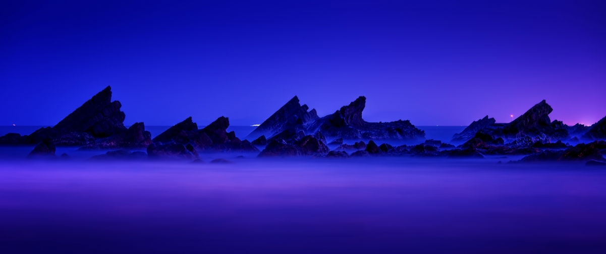 寒冷蓝调，绝美4K风景壁纸，3440x1440高清下载