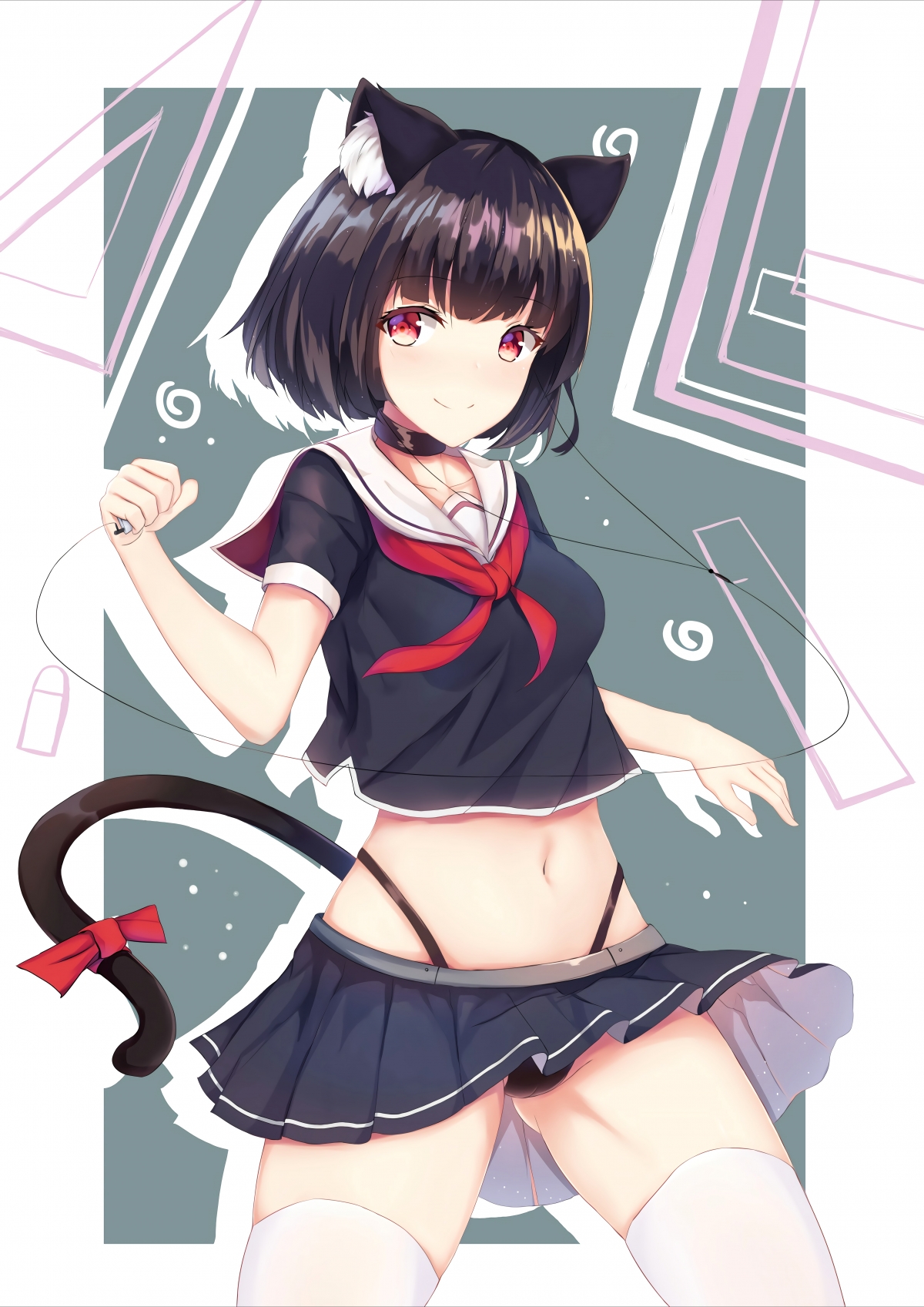 猫耳动漫女生精选，超清4K手机壁纸，7k精选，4960x7012高清下载