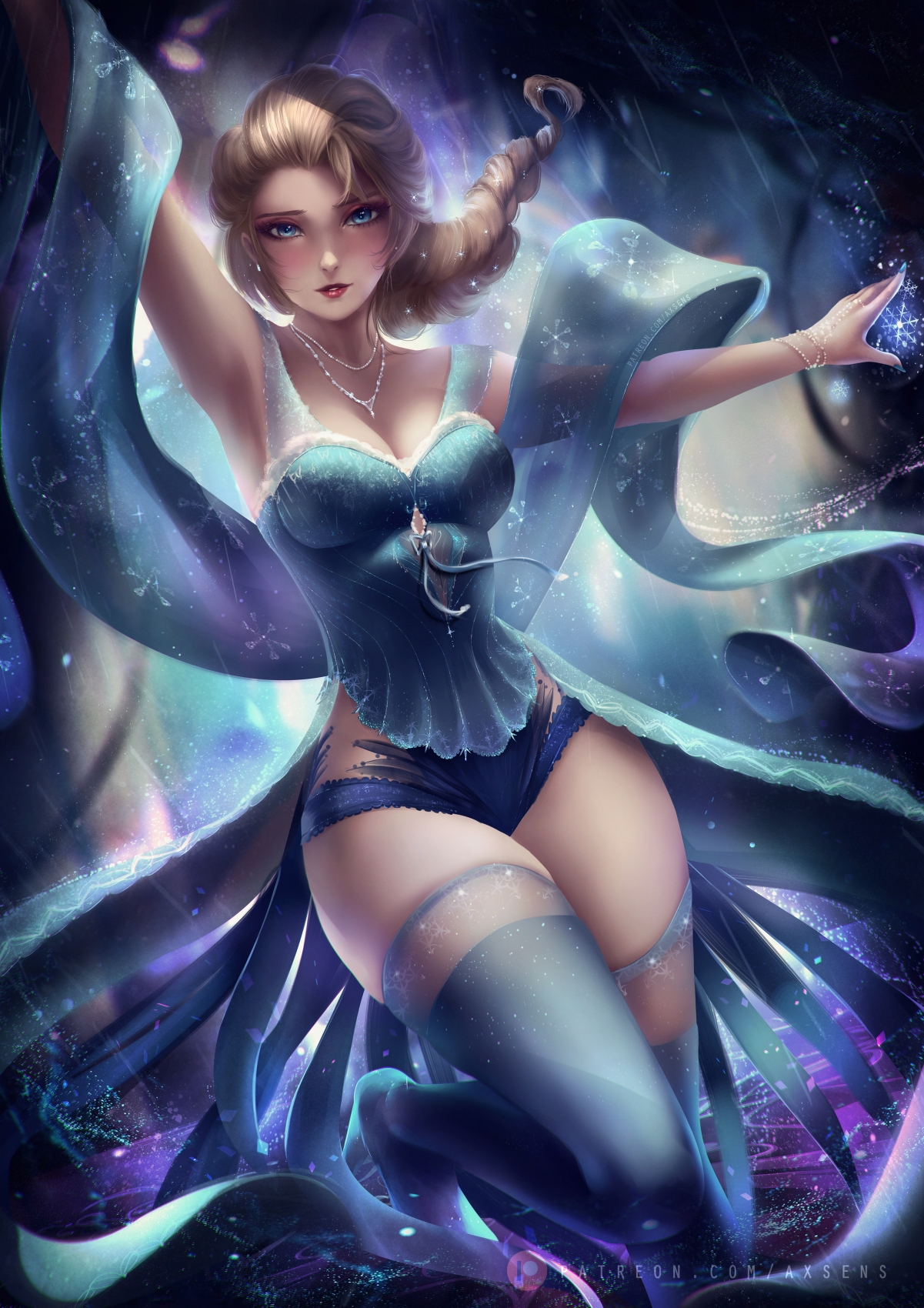 冰雪奇缘艾莎绝美竖屏4K壁纸，超清3532x5000像素，一键下载！