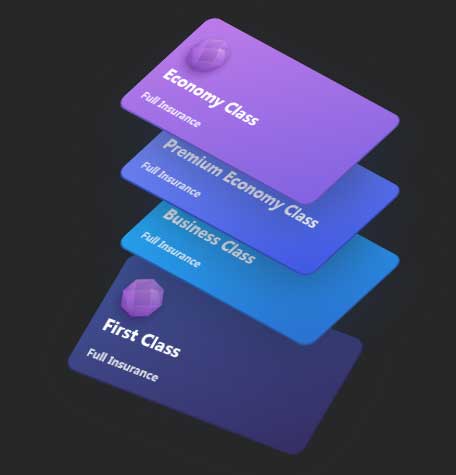 css3 3D卡片层叠特效