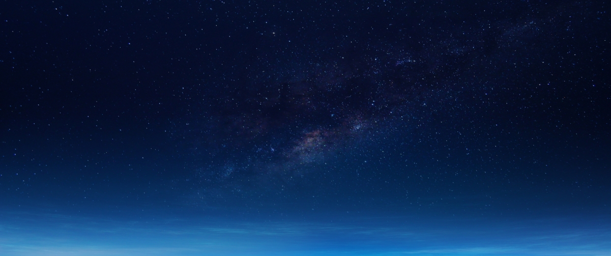 蓝色银河星空高清4K壁纸，3440x1440绝美风景，一键下载