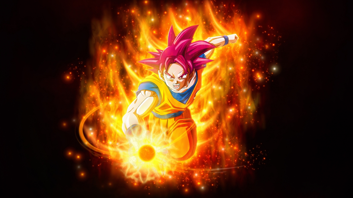【超燃来袭】Super Saiyan God 4K超高清动漫壁纸，3840x2160分辨率，免费下载！