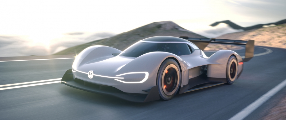 大众赛车Volkswagen I.D. R Pikes Peak，4K高清壁纸，3440x1440分辨率，免费下载