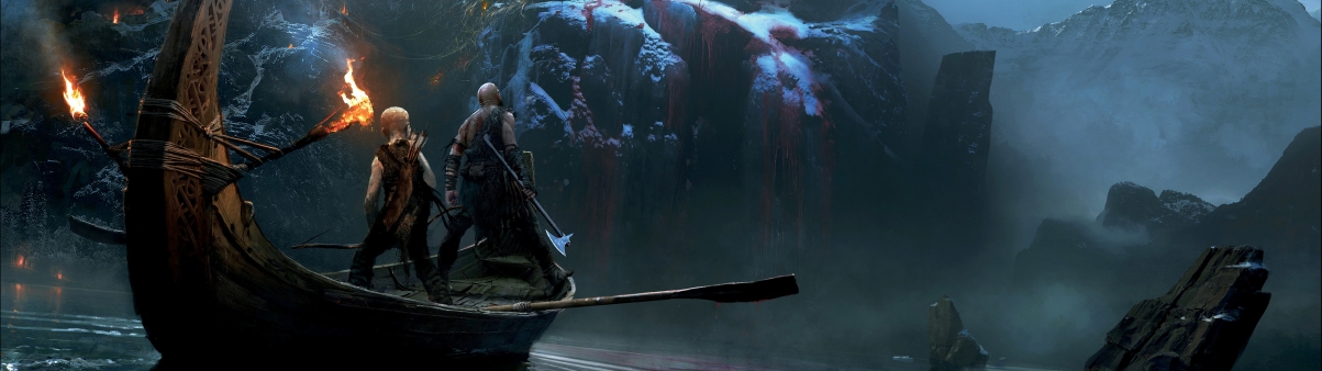 战神God of War 2017 精选4K原画壁纸，超清5120x1440分辨率，免费下载