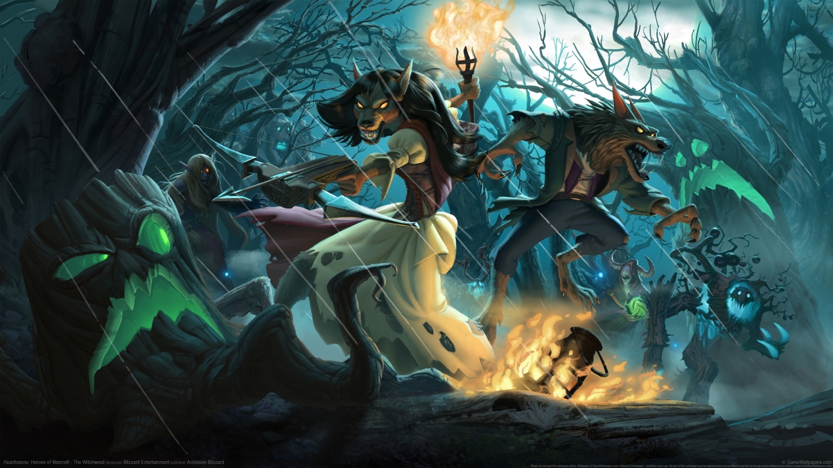 炉石传说，Heroes of Warcraft - The Witchwood 震撼4K壁纸，超清3840x2160游戏图片，一键下载！
