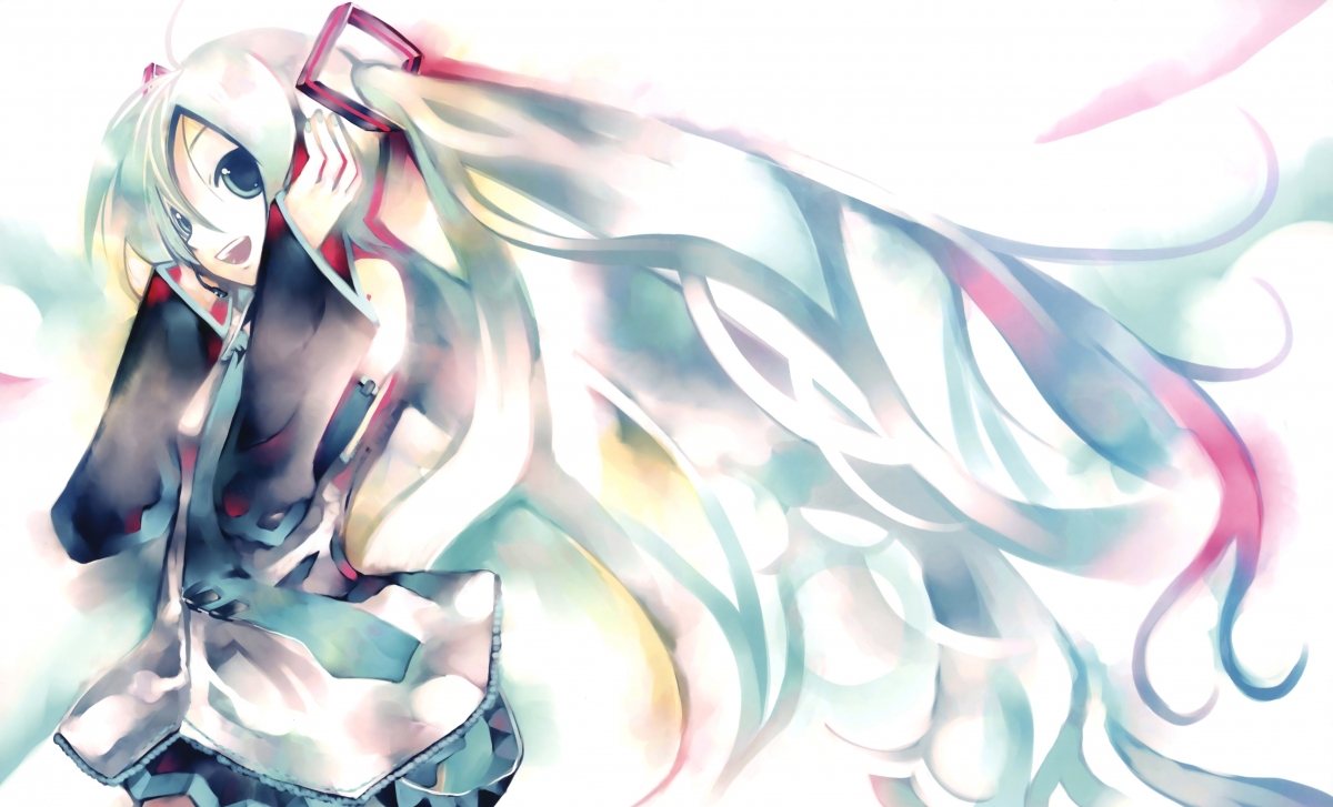 初音未来4K壁纸大赏，听音乐的女孩，高清动漫图片，超清4446x2691，一键下载