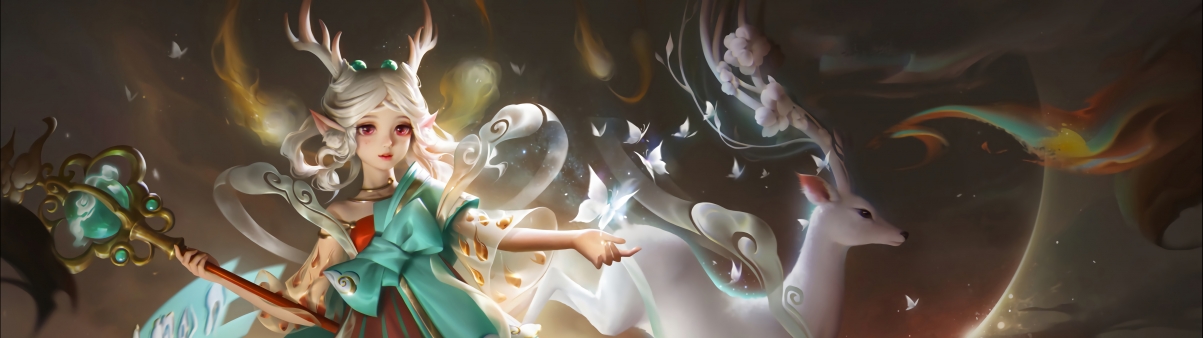 神鹿瑶绝美降临！王者荣耀5120x1440超清4K壁纸，一键下载畅享游戏美图