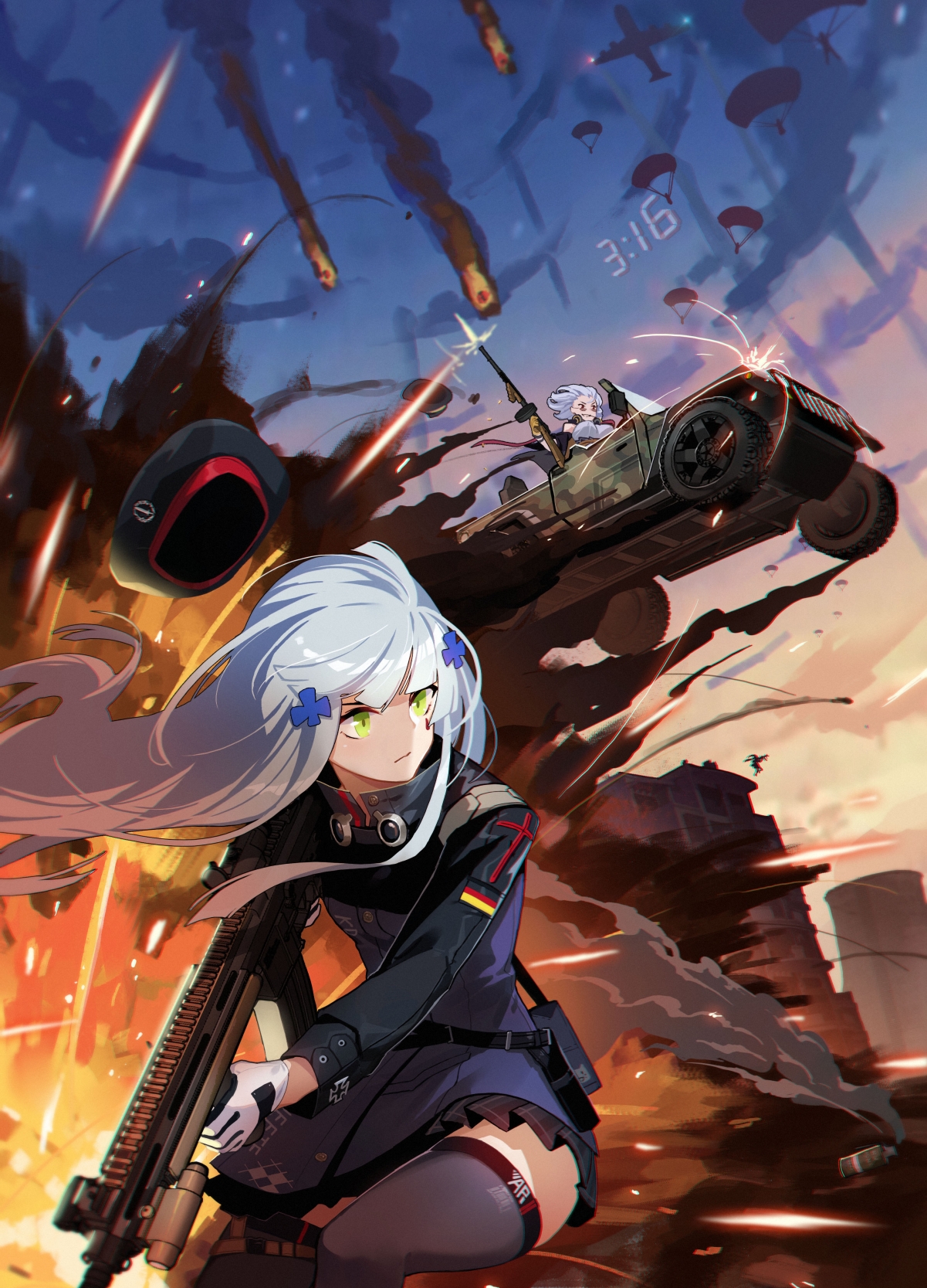 高清动漫美女战士4K手机壁纸，精美画质，2886x4008分辨率，免费下载