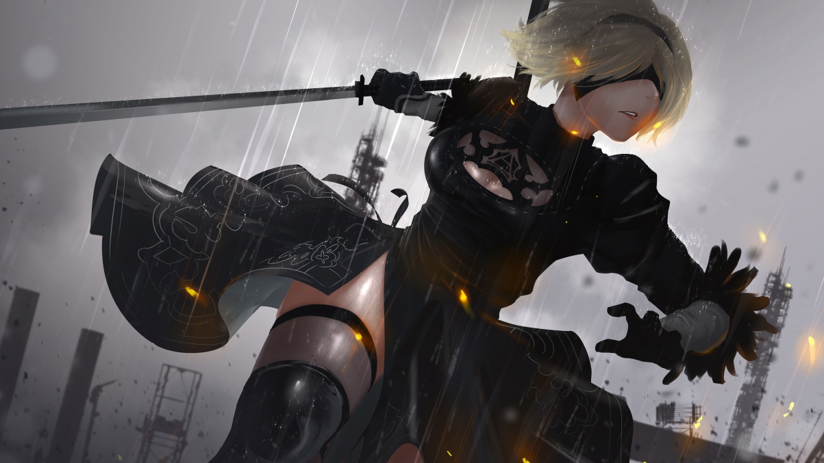 尼尔机械纪元，绝美插画壁纸，4K高清5120x2880，免费下载！