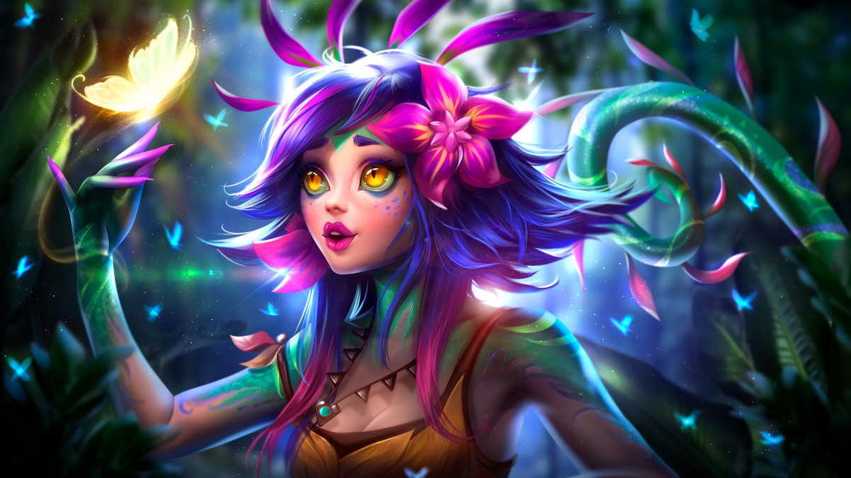 英雄联盟新英雄Neeko，惊艳4K壁纸，超清3840x2160游戏图片免费下载