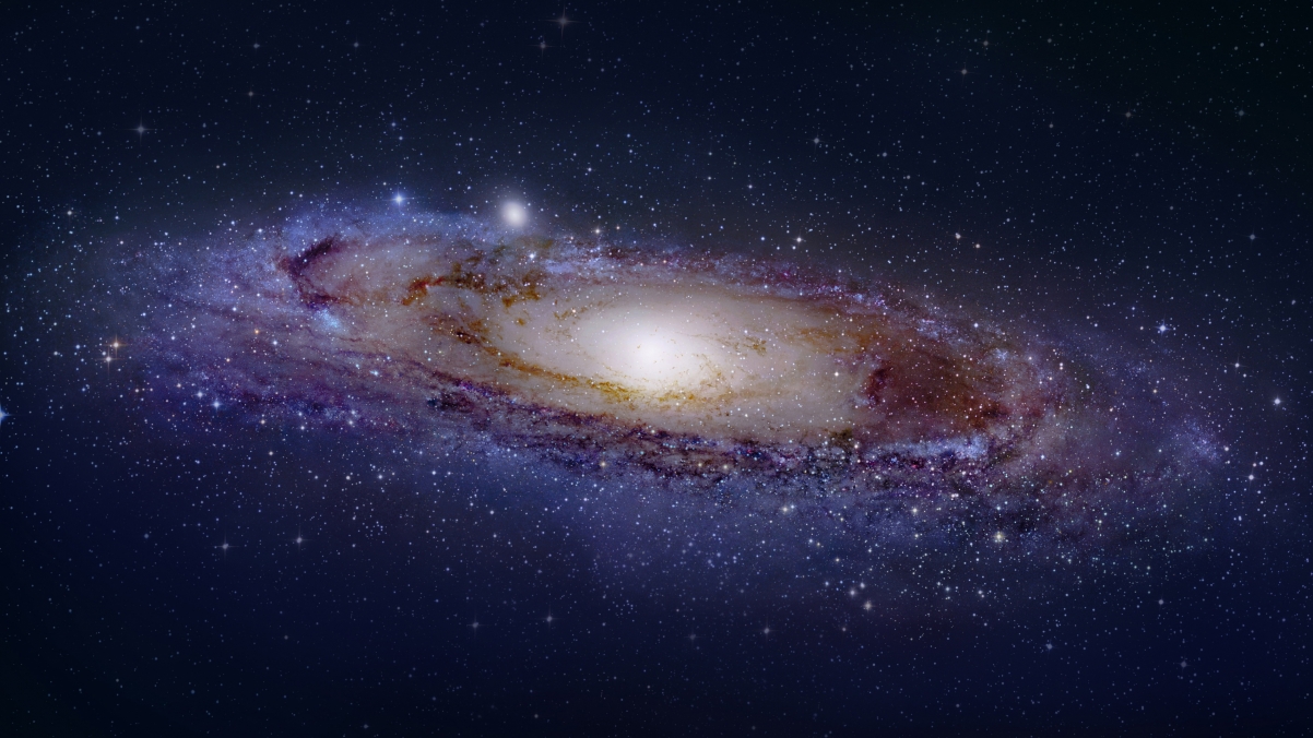 星空仙女座绝美壁纸，4K超清风景图，3840x2160分辨率，高清下载！