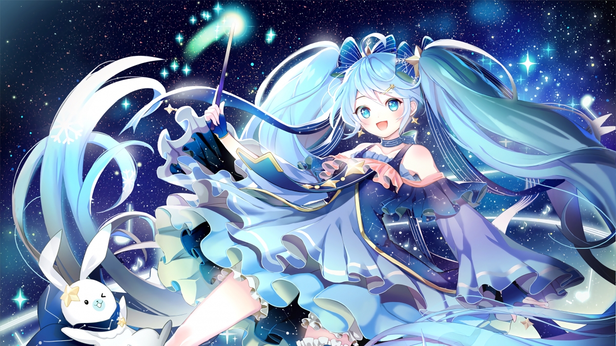 魔法少女星空幻境，绝美4K动漫壁纸，高清3840x2160大图任你下载