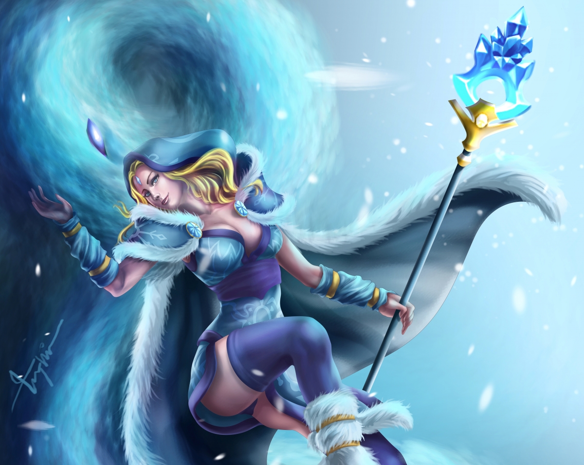 Dota2水晶室女绝美4K壁纸，高清游戏图片，4300x3426分辨率，免费下载