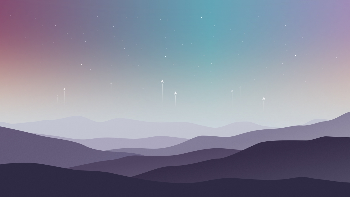 星空高山4K简约壁纸，高清3840x2160背景图片，一键下载