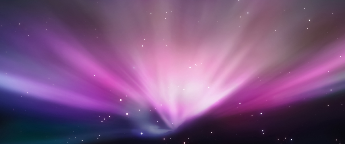 苹果MAC梦幻紫星空4K高清壁纸，3440x1440分辨率，免费下载