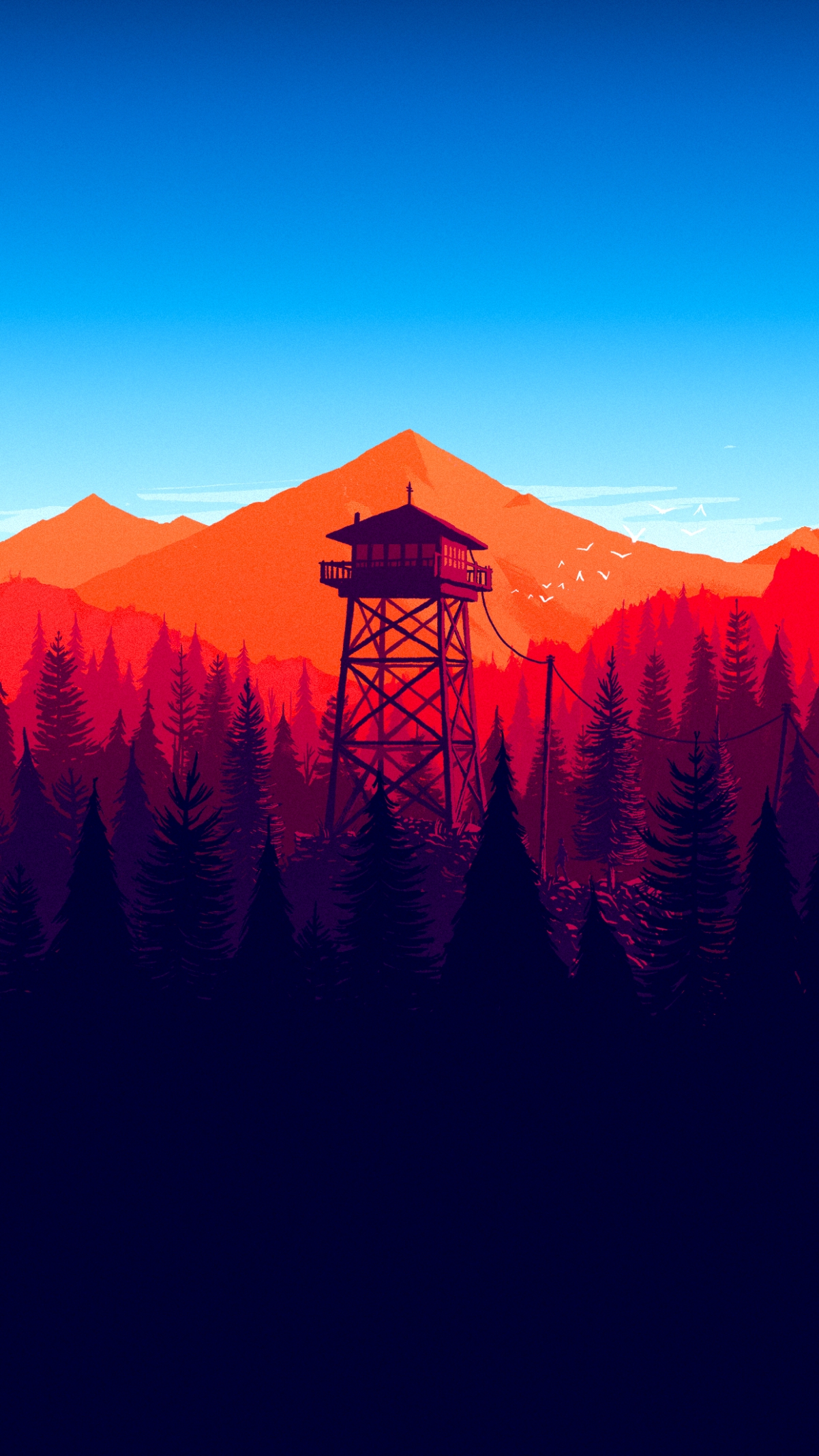 火人Firewatch Mod 4K超高清白天壁纸，适配手机屏保，1242x2208像素下载