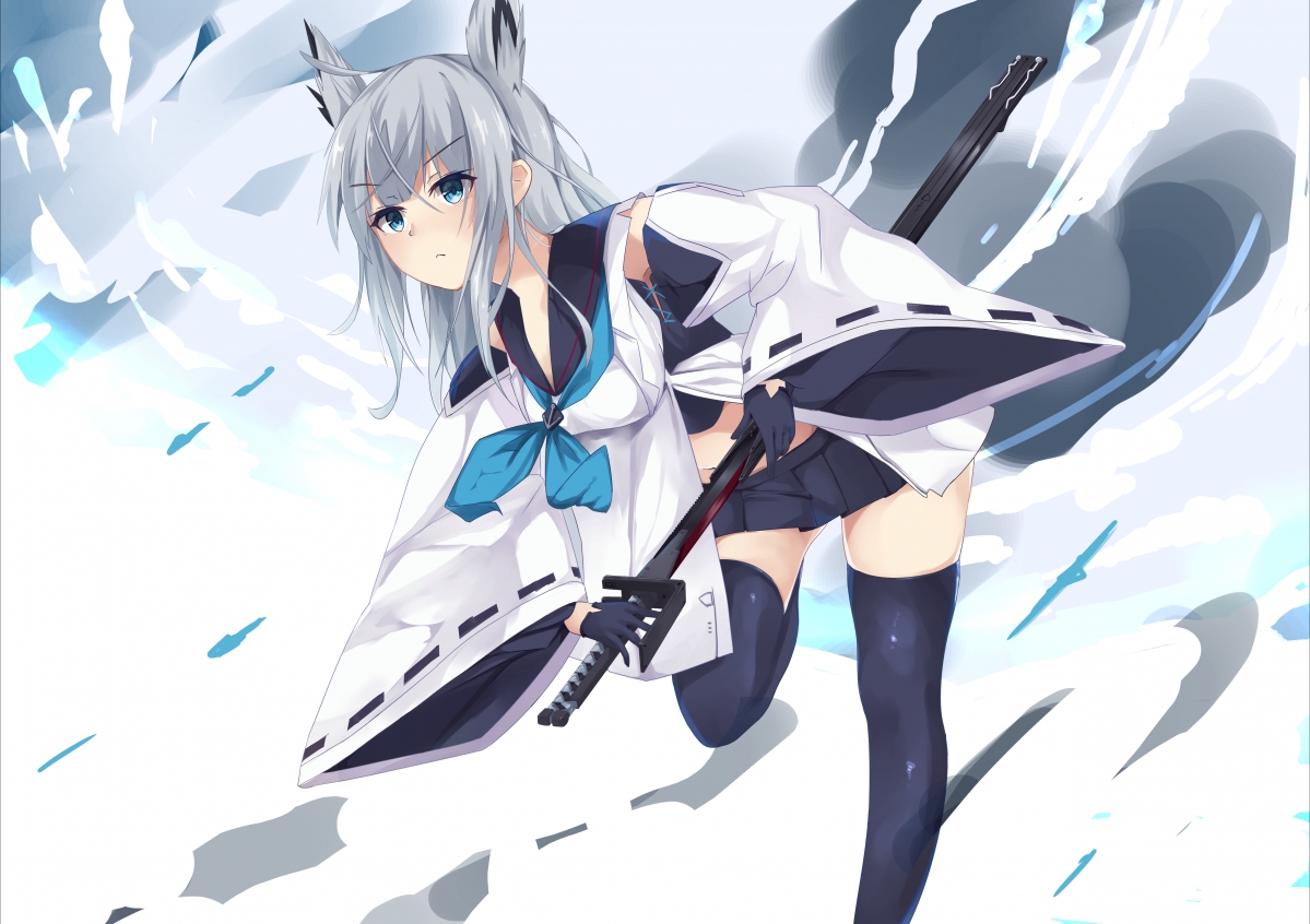 武士刀少女专属壁纸，精选5K超清动漫图，4K高清大图，5016x3541分辨率，一键下载！